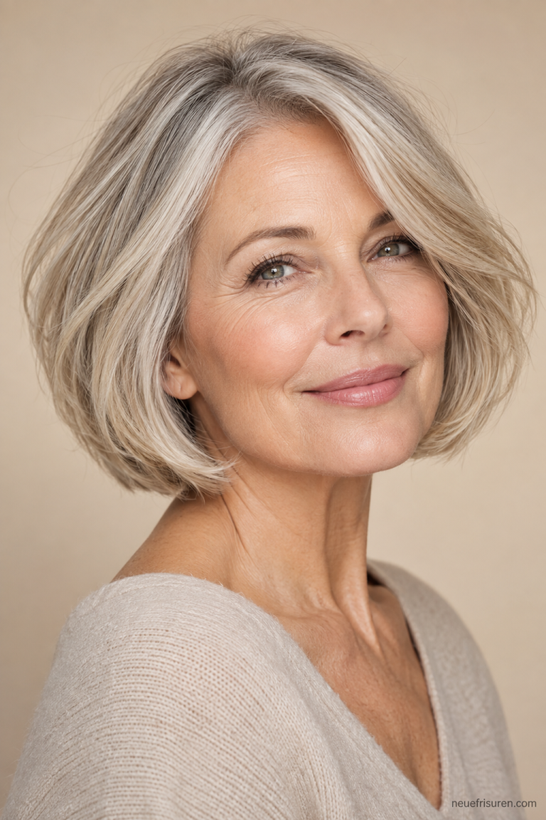Bob Frisuren ab 60: 8 moderne Schnitte und Styling-Tipps