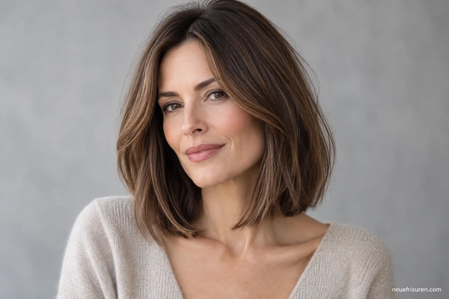 Long Bob mit Volumen