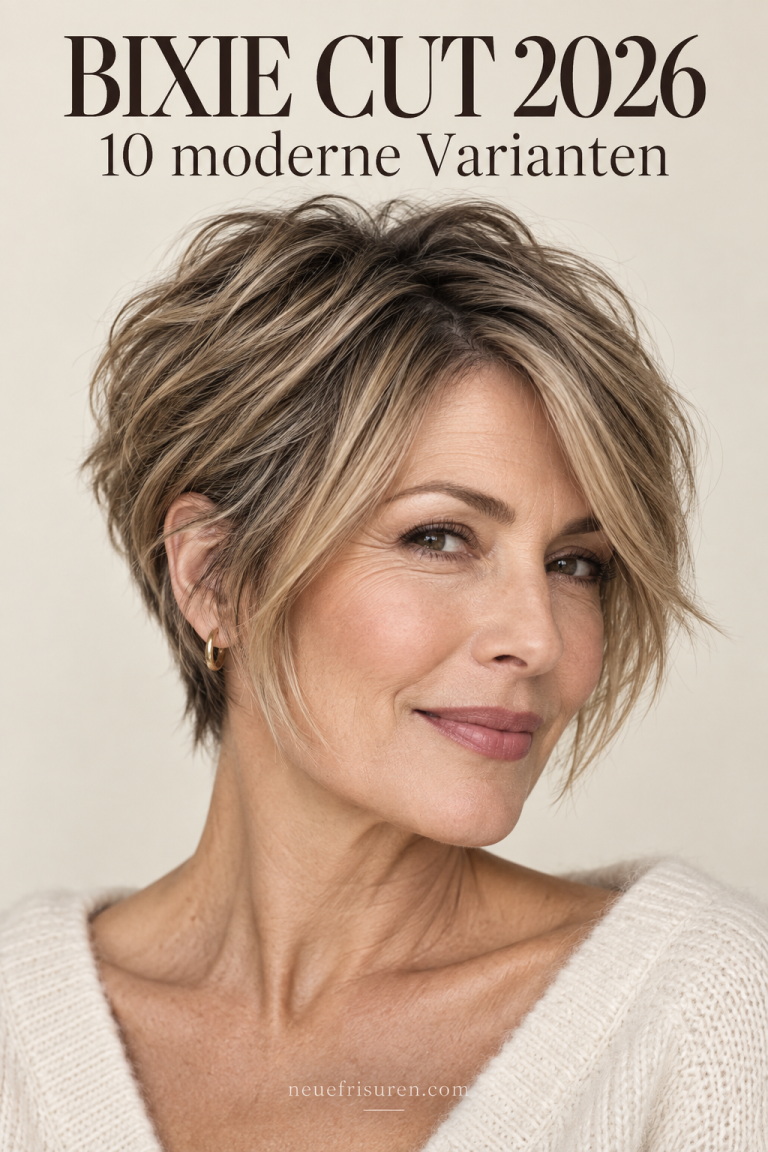 Moderner Bixie Cut mit weicher Textur für kurze Frisuren 2026